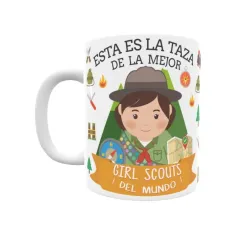 Taza personalizada con tu dedicatoria para LA mejor GIRL SCOUT