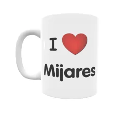 Taza - I ❤ Mijares Regalo original y funcional. Taza personalizada de tu localidad.