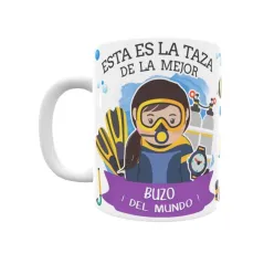 Taza personalizada con tu dedicatoria para LA mejor BUZO