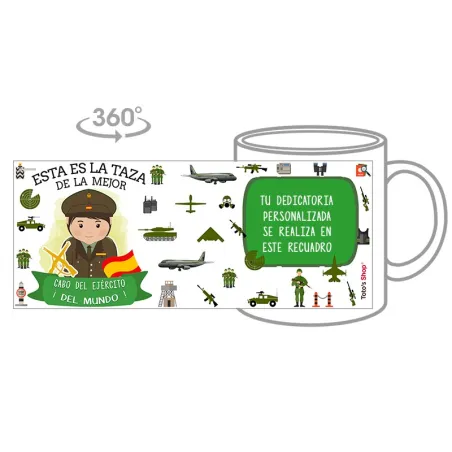 Taza Cabo del Ejército (Ella)