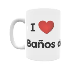 Taza - I ❤ Baños de la Encina Regalo original y funcional. Taza personalizada de tu localidad.