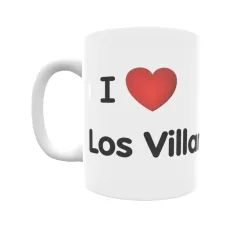 Taza - I ❤ Los Villares Regalo original y funcional. Taza personalizada de tu localidad.