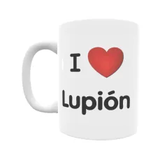 Taza - I ❤ Lupión Regalo original y funcional. Taza personalizada de tu localidad.