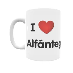 Taza - I ❤ Alfántega Regalo original y funcional. Taza personalizada de tu localidad.