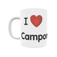 Taza - I ❤ Camporrells Regalo original y funcional. Taza personalizada de tu localidad.