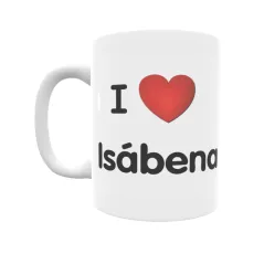 Taza - I ❤ Isábena Regalo original y funcional. Taza personalizada de tu localidad.