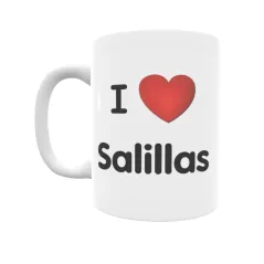 Taza - I ❤ Salillas Regalo original y funcional. Taza personalizada de tu localidad.