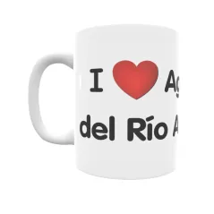 Taza - I ❤ Aguilar del Río Alhama Regalo original y funcional. Taza personalizada de tu localidad.