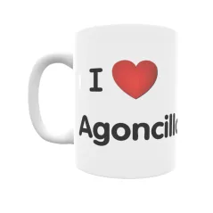 Taza - I ❤ Agoncillo Regalo original y funcional. Taza personalizada de tu localidad.