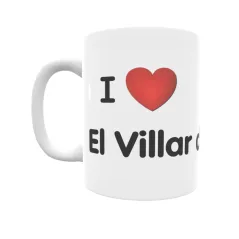 Taza - I ❤ El Villar de Arnedo Regalo original y funcional. Taza personalizada de tu localidad.