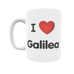 Taza - I ❤ Galilea Regalo original y funcional. Taza personalizada de tu localidad.