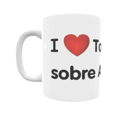 Taza - I ❤ Torrecilla sobre Alesanco Regalo original y funcional. Taza personalizada de tu localidad.