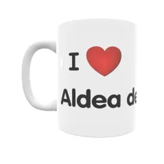 Taza - I ❤ Aldea del Fresno Regalo original y funcional. Taza personalizada de tu localidad.