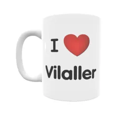 Taza - I ❤ Vilaller Regalo original y funcional. Taza personalizada de tu localidad.