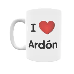 Taza - I ❤ Ardón Regalo original y funcional. Taza personalizada de tu localidad.