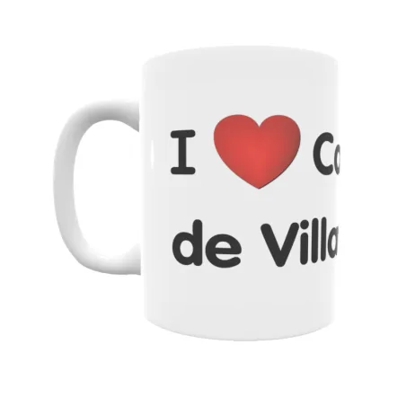 Taza - I ❤ Campo de Villavidel Regalo original y funcional. Taza personalizada de tu localidad.