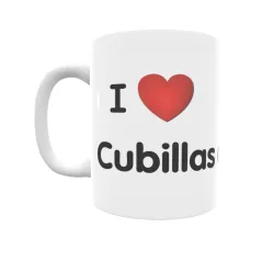 Taza - I ❤ Cubillas de Rueda Regalo original y funcional. Taza personalizada de tu localidad.