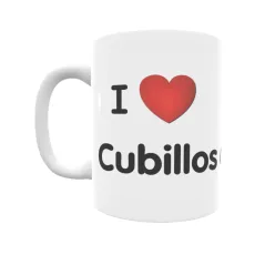 Taza - I ❤ Cubillos del Sil Regalo original y funcional. Taza personalizada de tu localidad.