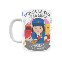 Taza personalizada con tu dedicatoria para LA mejor CARTERA