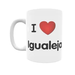 Taza - I ❤ Igualeja Regalo original y funcional. Taza personalizada de tu localidad.