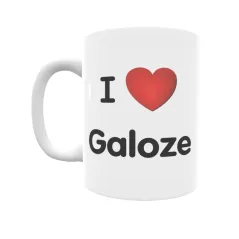 Taza - I ❤ Galoze Regalo original y funcional. Taza personalizada de tu localidad.