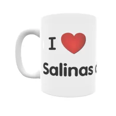 Taza - I ❤ Salinas de Oro Regalo original y funcional. Taza personalizada de tu localidad.