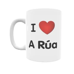 Taza - I ❤ A Rúa Regalo original y funcional. Taza personalizada de tu localidad.