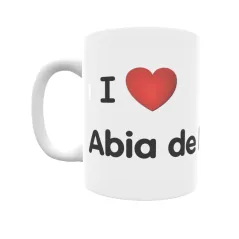 Taza - I ❤ Abia de las Torres Regalo original y funcional. Taza personalizada de tu localidad.