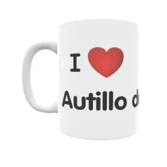 Taza - I ❤ Autillo de Campos Regalo original y funcional. Taza personalizada de tu localidad.