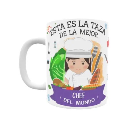 Taza personalizada con tu dedicatoria para LA mejor CHEF