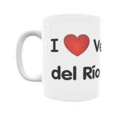 Taza - I ❤ Velilla del Río Carrión Regalo original y funcional. Taza personalizada de tu localidad.