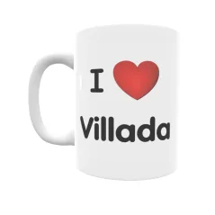 Taza - I ❤ Villada Regalo original y funcional. Taza personalizada de tu localidad.