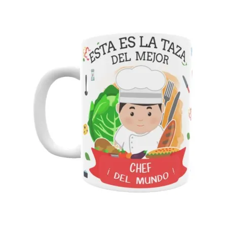 Taza personalizada con tu dedicatoria para EL mejor CHEF