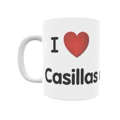 Taza - I ❤ Casillas de Flores Regalo original y funcional. Taza personalizada de tu localidad.