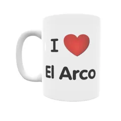 Taza - I ❤ El Arco Regalo original y funcional. Taza personalizada de tu localidad.