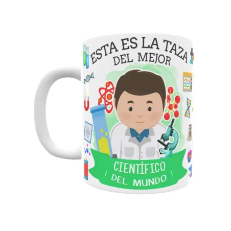 Taza personalizada con tu dedicatoria para EL mejor CIENTÍFICO