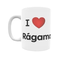 Taza - I ❤ Rágama Regalo original y funcional. Taza personalizada de tu localidad.