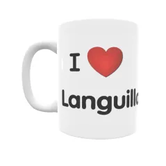 Taza - I ❤ Languilla Regalo original y funcional. Taza personalizada de tu localidad.