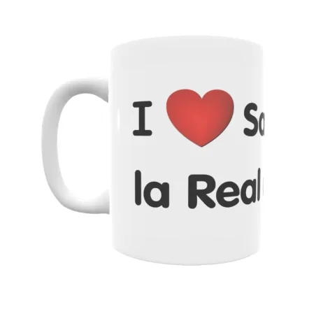 Taza - I ❤ Santa María la Real de Nieva Regalo original y funcional. Taza personalizada de tu localidad.