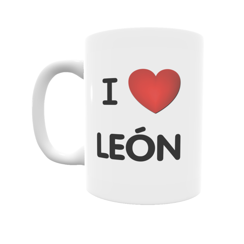 I Love león taza de café Taza 