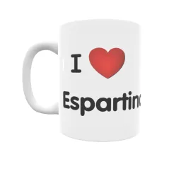 Taza - I ❤ Espartinas Regalo original y funcional. Taza personalizada de tu localidad.