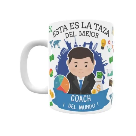 Taza personalizada con tu dedicatoria para EL mejor COACH