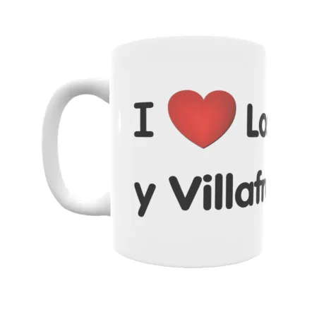 Taza - I ❤ Los Palacios y Villafranca Regalo original y funcional. Taza personalizada de tu localidad.