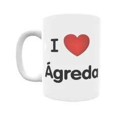 Taza - I ❤ Ágreda Regalo original y funcional. Taza personalizada de tu localidad.