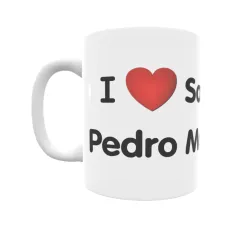 Taza - I ❤ San Pedro Manrique Regalo original y funcional. Taza personalizada de tu localidad.