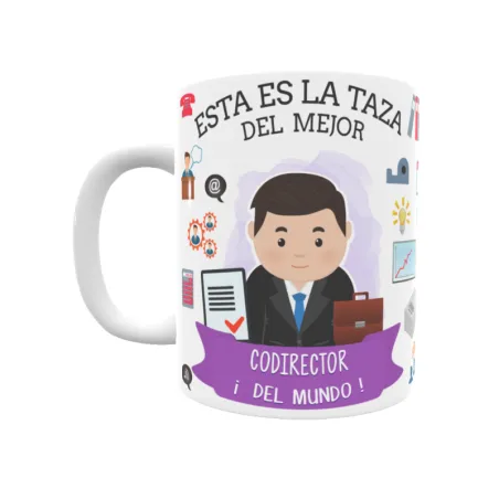 Taza personalizada con tu dedicatoria para EL mejor CODIRECTOR