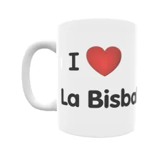 Taza - I ❤ La Bisbal de Falset Regalo original y funcional. Taza personalizada de tu localidad.