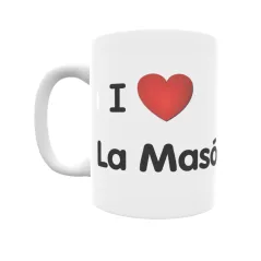 Taza - I ❤ La Masó Regalo original y funcional. Taza personalizada de tu localidad.