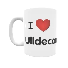 Taza - I ❤ Ulldecona Regalo original y funcional. Taza personalizada de tu localidad.