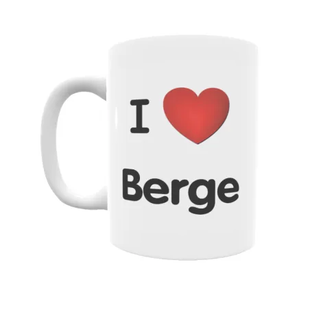 Taza - I ❤ Berge Regalo original y funcional. Taza personalizada de tu localidad.